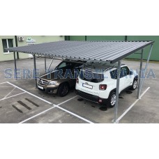 Modular Carport 5.00x5.00m, corrugated steel sheet