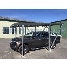 Carport-Autodach-Single 2.75x5.00m, Wellblech Blechplatten